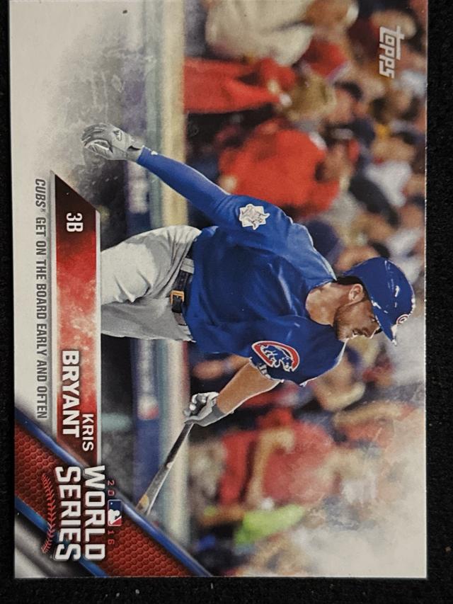 2016 Topps Chicago Cubs World Series Set Kris Bryant ﻿Base #WS-10