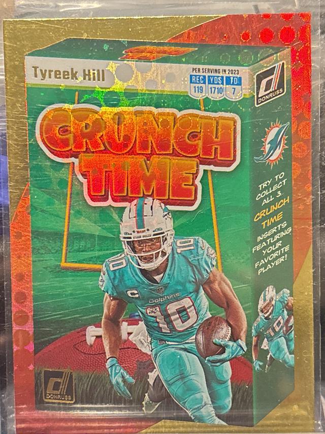 2023 Donruss Football Tyreek Hill Crunch Time Set Galactic #CT-14