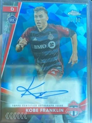 2024 Topps Chrome Sapphire MLS Kobe Franklin Base Autographs #SA-KF