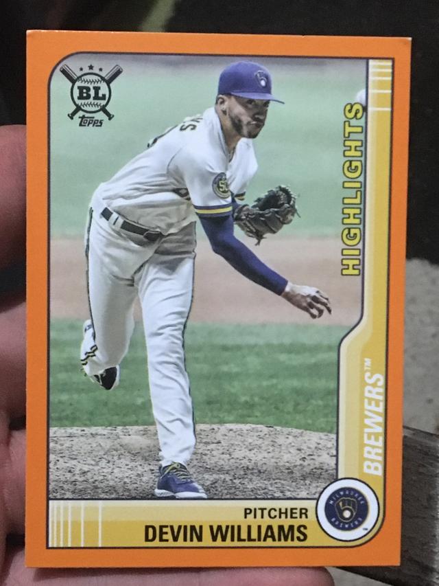 2021 Topps Big League Devin Williams ﻿Base Set #291