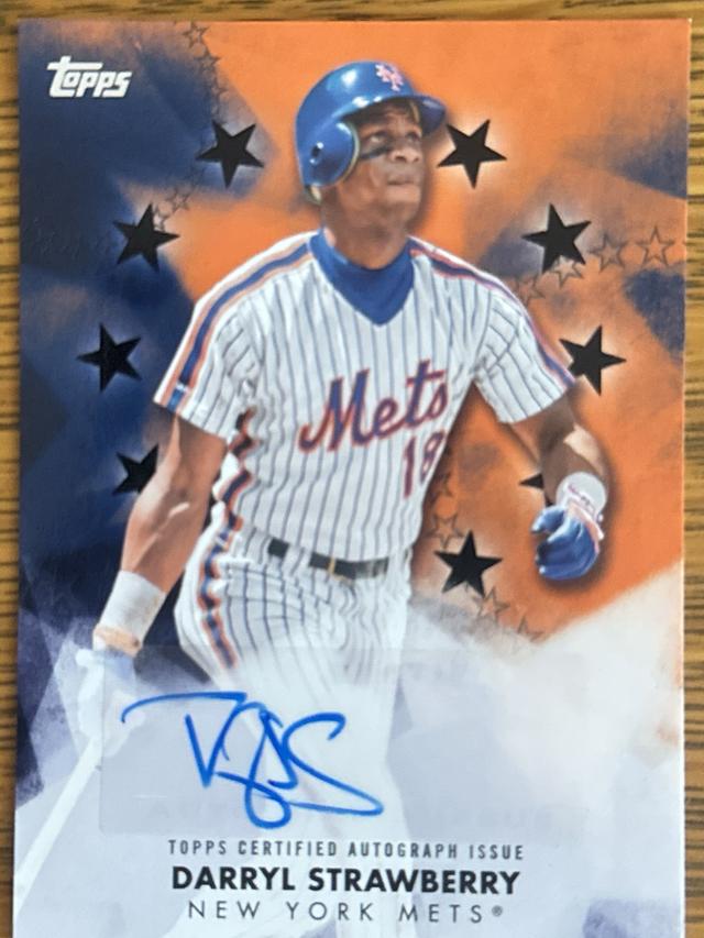 2024 Topps Series 1 Darryl Strawberry Black /199 #BSA-DS