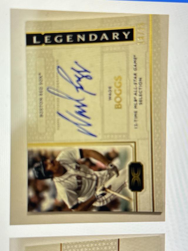 2024 Topps Definitive Wade Boggs Legendary Autograph Collection #LAC-WB