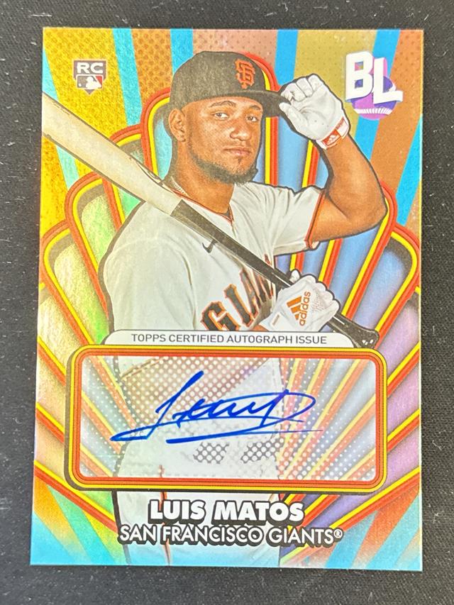 2024 Topps Big League Luis Matos OPENING ACT AUTOGRAPHS #OAA-LM