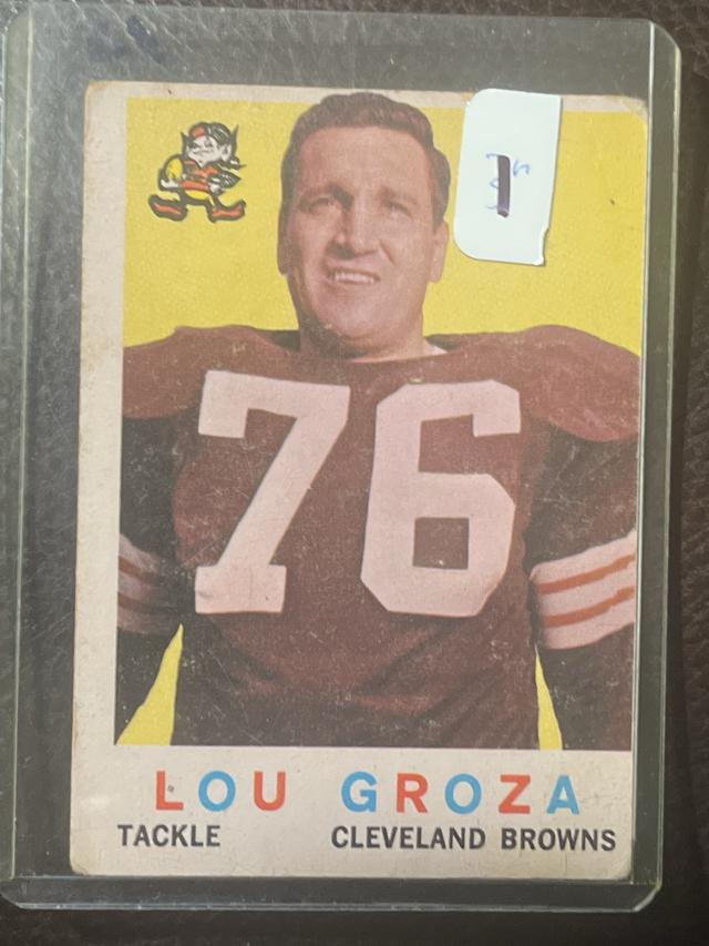 1959 Topps Football Lou Groza ﻿Base #60