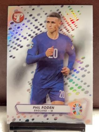 2023 Topps Pristine Road to Euro 2024 Phil Foden ﻿Base Set Refractors #37