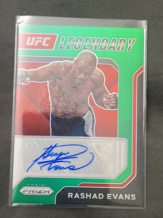 2022 Panini Prizm UFC Rashad Evans - Light Heavyweight Green Prizms #LS-REV