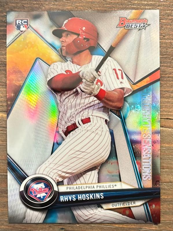 2018 Bowman's Best Rhys Hoskins NEOPHYTE SENSATIONS #NS-RH