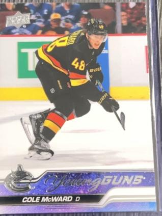 2023-24 Upper Deck Series 1 Cole McWard Base Young Guns Rookies Set #244