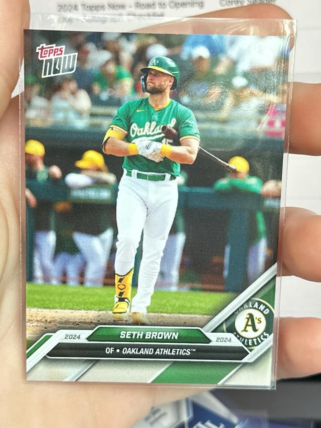 2024 Road to Opening Day  Seth Brown Team Base Card Checklist #OD-130