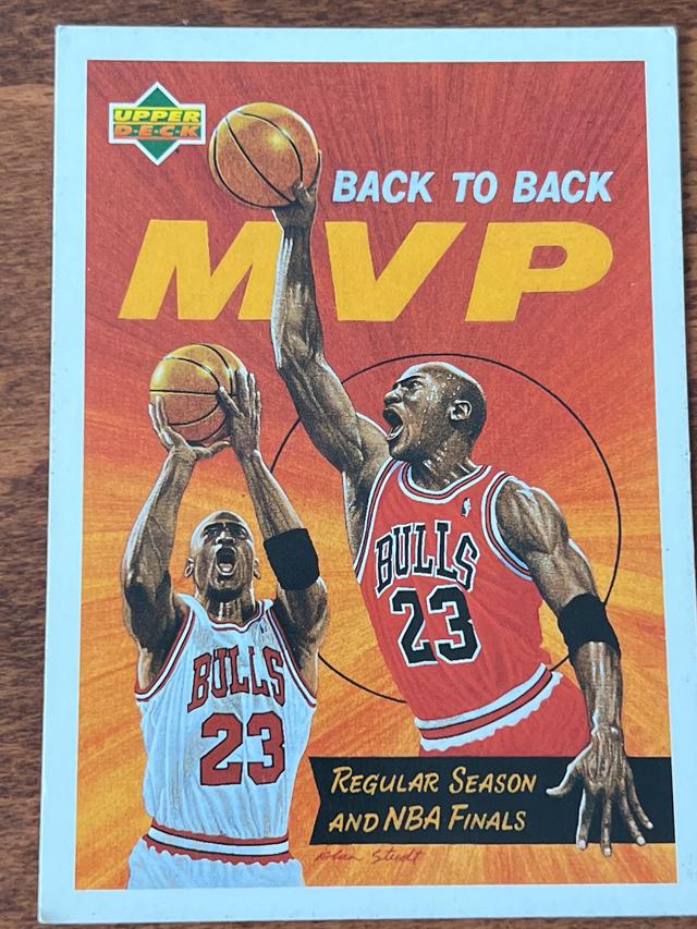 1991-92 Upper Deck International Italian Back-to-Back NBA MVP Michael Jordan