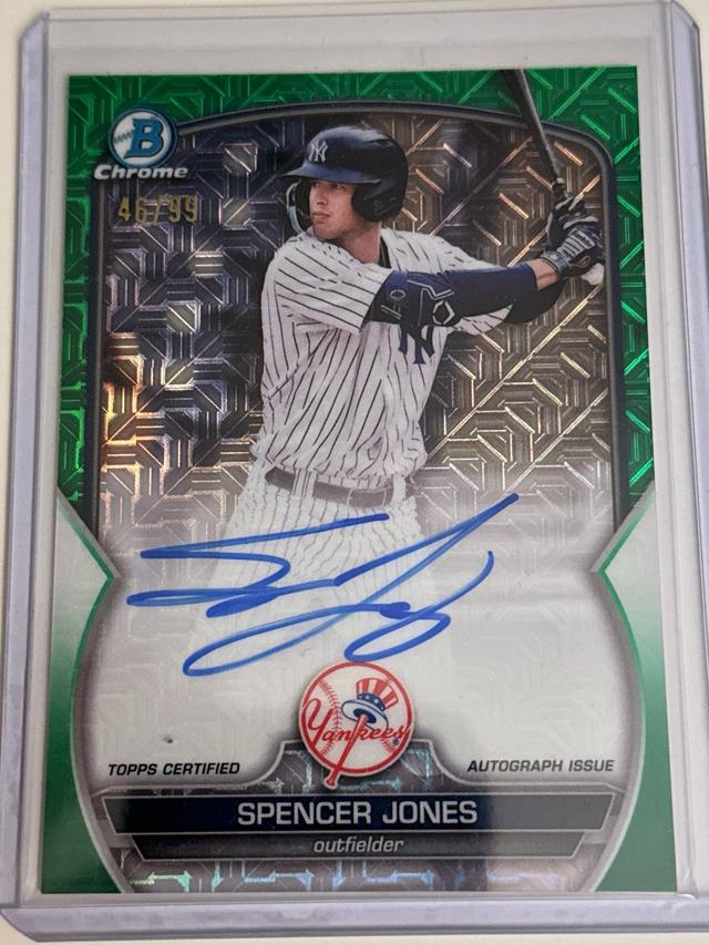 2023 Bowman Chrome Mega Spencer Jones MEGA CHROME AUTOGRAPHS #BCMA-SJ