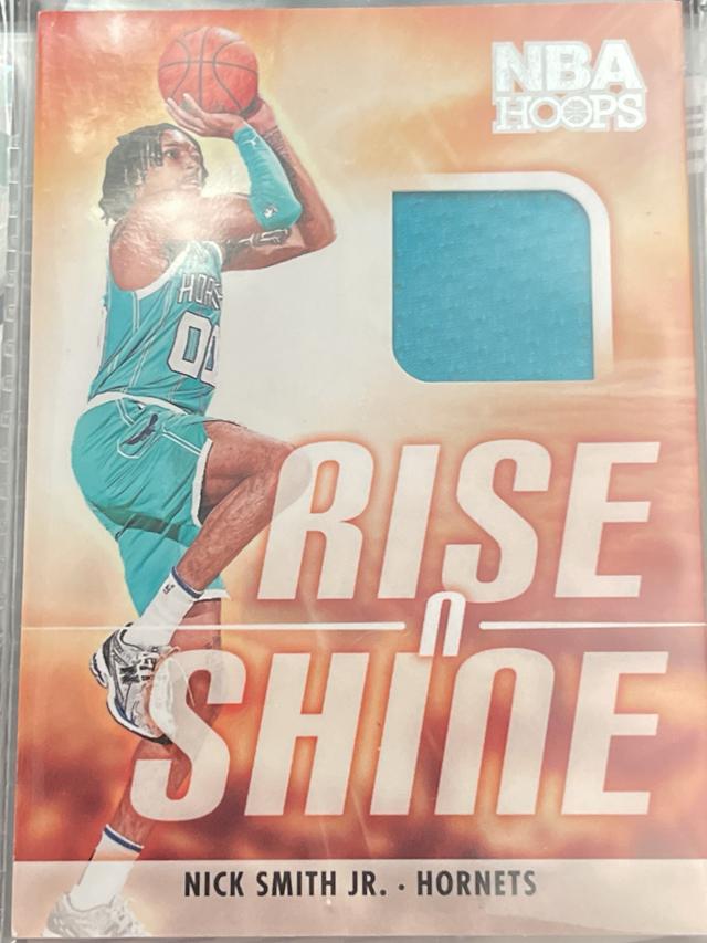 2023-24 Panini NBA Hoops Nick Smith Jr. Rise N Shine Memorabilia Set #RS-NSJ