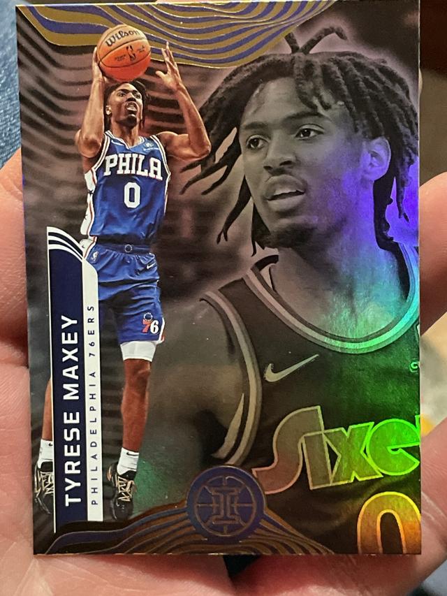 2021-22 Panini Illusions Tyrese Maxey ﻿Base Set #15