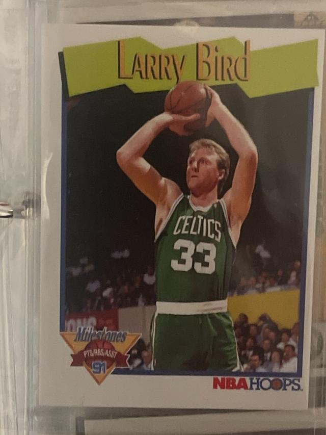 1991-92 NBA Hoops Basketball Larry Bird MS Series I #314