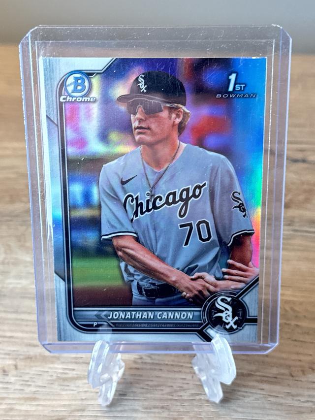 2022 Bowman Draft Jonathan Cannon Bowman Chrome Checklist Refractor #BDC-180