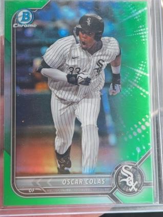 2022 Bowman Draft Oscar Colas Green Refractors /99 #BDC-51