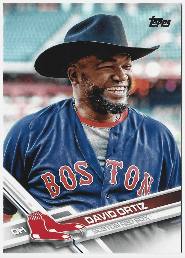 2017 Topps Series 1 David Ortiz David Ortiz SSP Cowboy Hat #350