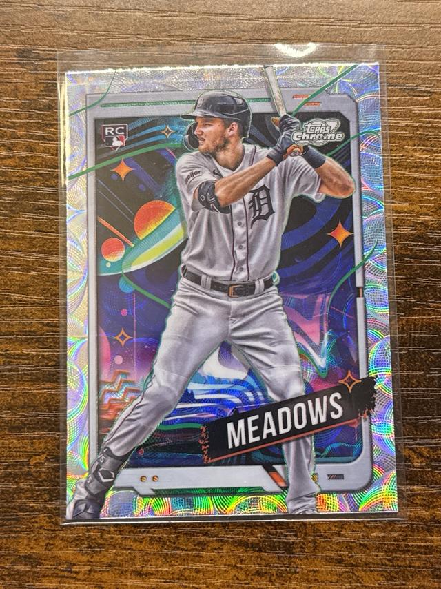 2024 Topps Cosmic Chrome Parker Meadows ﻿Base Set Nucleus Refractors #127