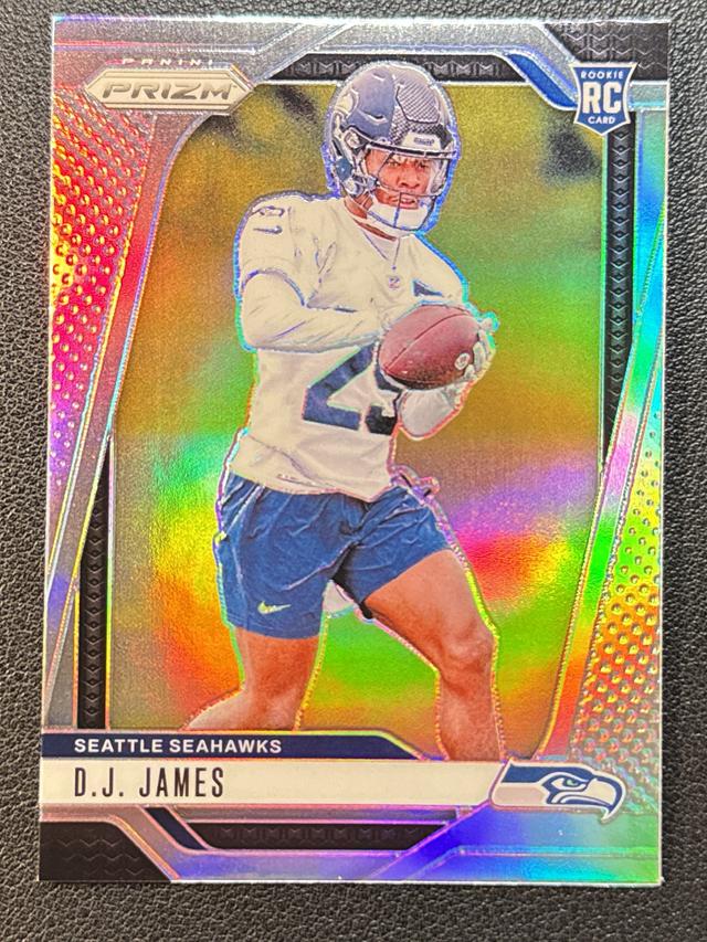 2024 Panini Prizm Football D.J. James Rookies Silver Prizms #322