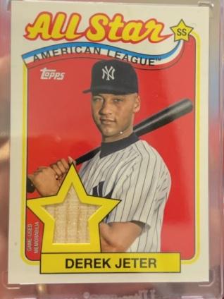 2024 Topps Series 2 Derek Jeter 1989 TOPPS BASEBALL ALL STARS RELICS #89ASR-DJ