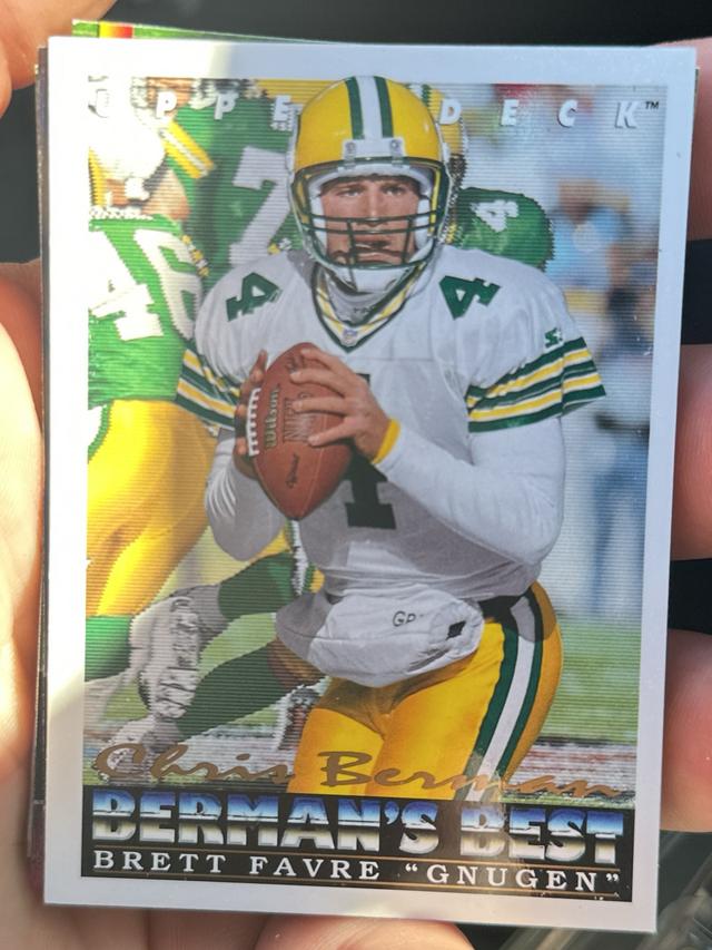 1993 Upper Deck Football Brett Favre "Gnugen" BB ﻿Base #439