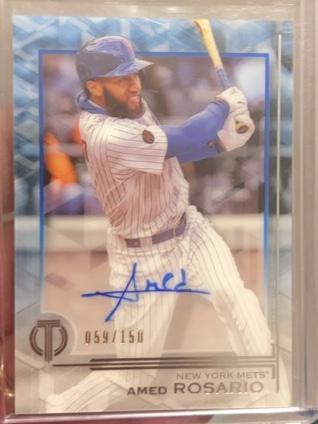 2019 Topps Tribute Amed Rosario Autographs Set Blue /150 #TA-ARO