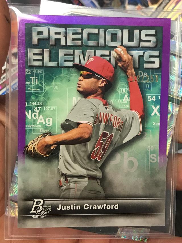 2023 Bowman Platinum Justin Crawford PRECIOUS ELEMENTS #PE-26