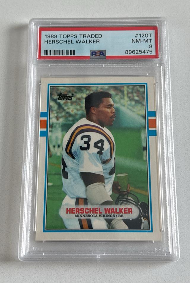 1989 Score Football Herschel Walker PSA 8.0 Base Set #34