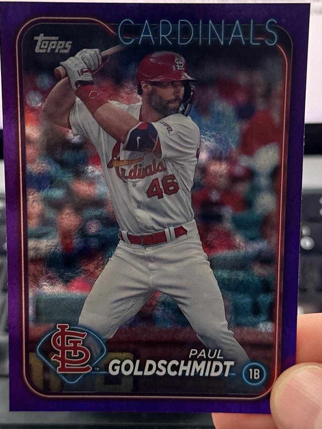 2024 Topps Series 1 Paul Goldschmidt Green Crackle Foil Board /499 #46