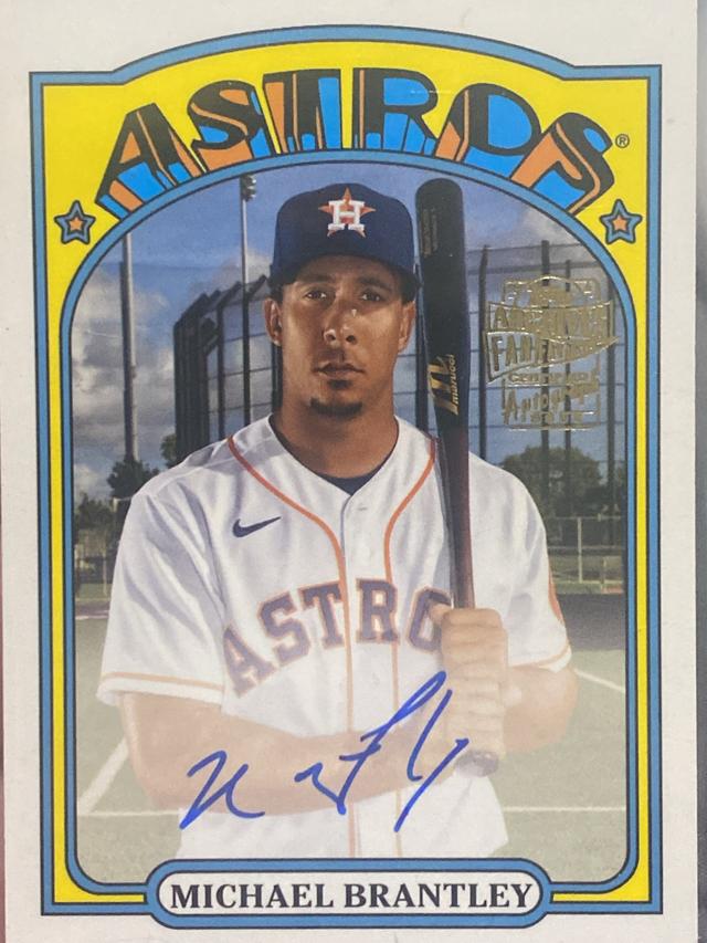 2022 Topps Archives Michael Brantley Fan Favorites Autographs Set #72FF-MB