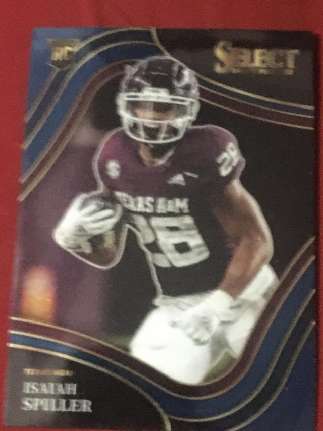 2022 Panini Select Draft Picks Isaiah Spiller Base Field Level Set #116