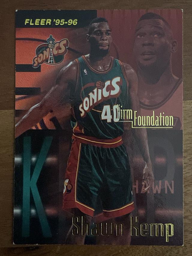 1995-96 Fleer Basketball Shawn Kemp Firm Foundation #344