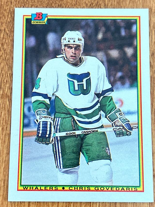 1990 Bowman Hockey Chris Govedaris ﻿Base #259