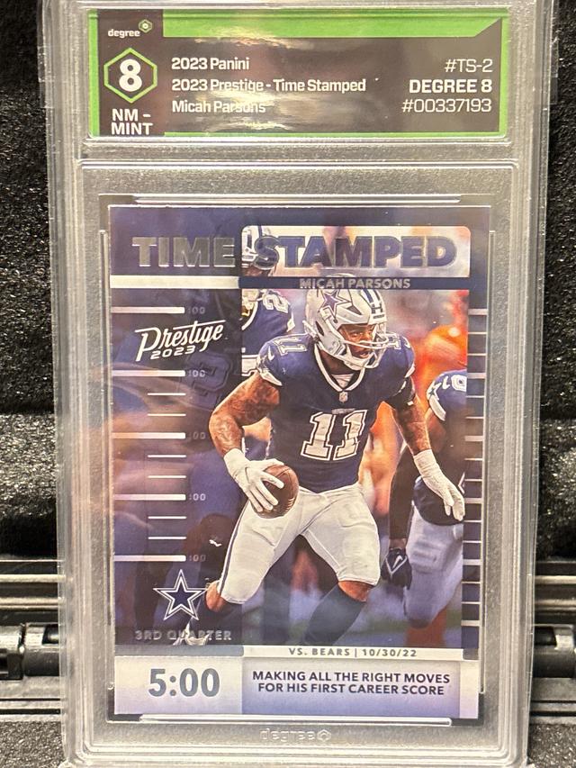 2023 Panini Prestige Micah Parsons Time Stamped Set #TS-2