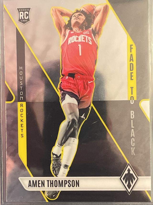 2023-24 Panini Phoenix Basketball Amen Thompson Fade To Black #21