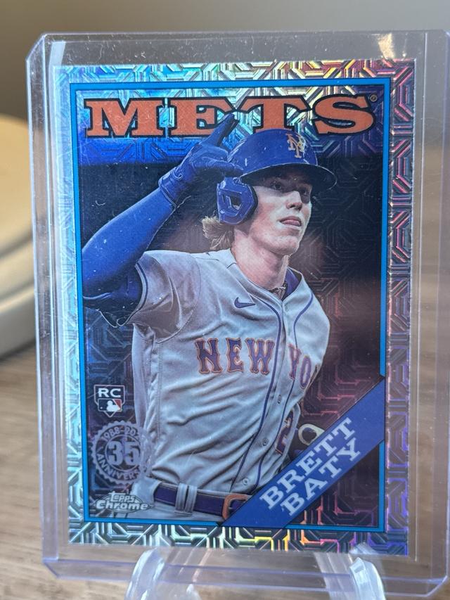 2023 Topps Brett Baty 1988 Topps Chrome Silver Pack Update Series Mojo #T88CU-45 RC