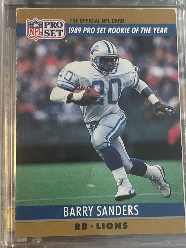 1990 Pro Set Football Barry Sanders AW ﻿Base #1