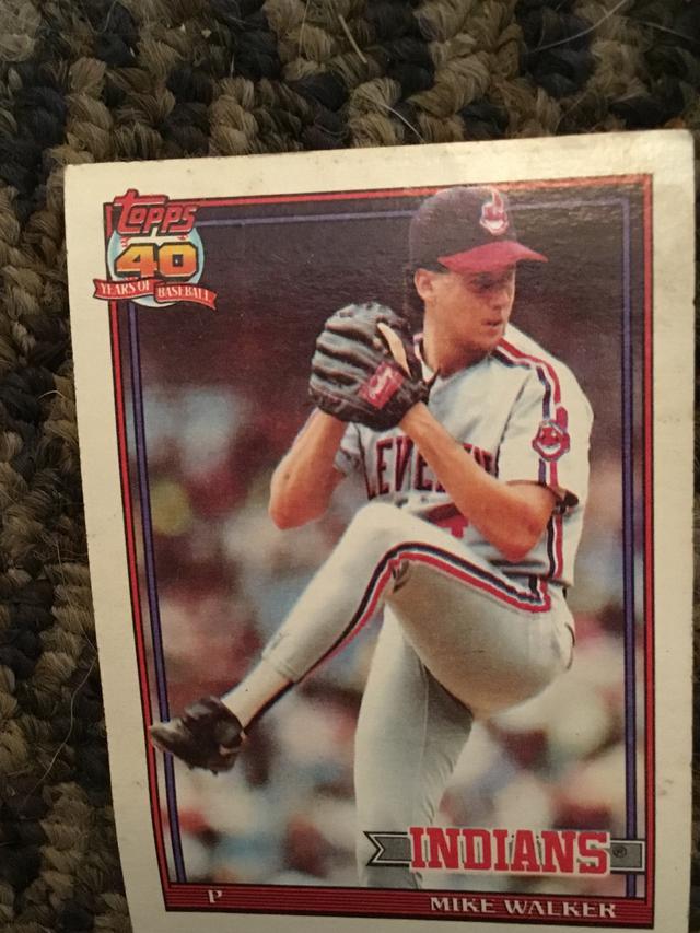 1991 Topps Mike Walker Base Set #593