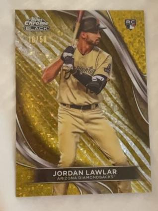 2024 Topps Chrome Black Jordan Lawlar ﻿Base Set /50 #3