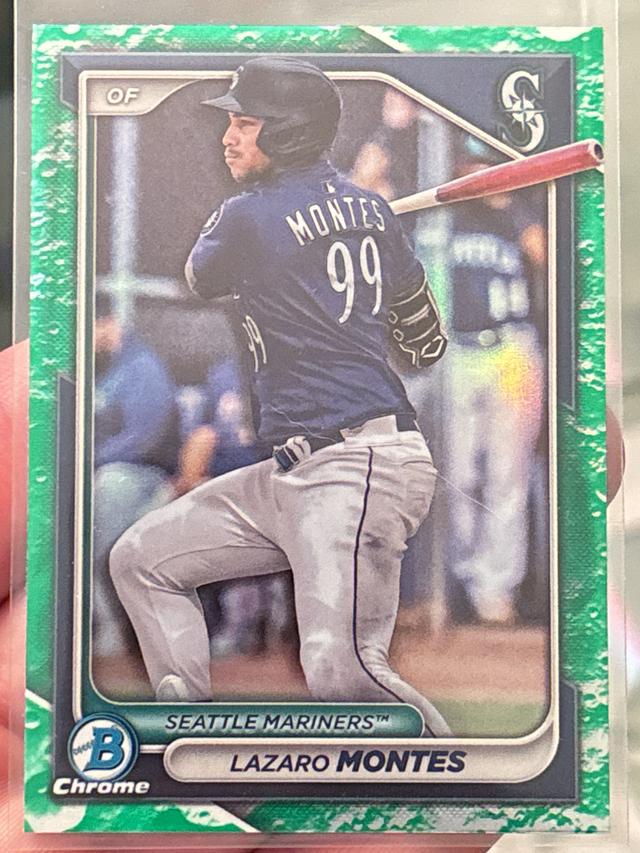 2024 Bowman Lazaro Montes CHROME PROSPECTS II Lunar Glow Refractors #BCP-110