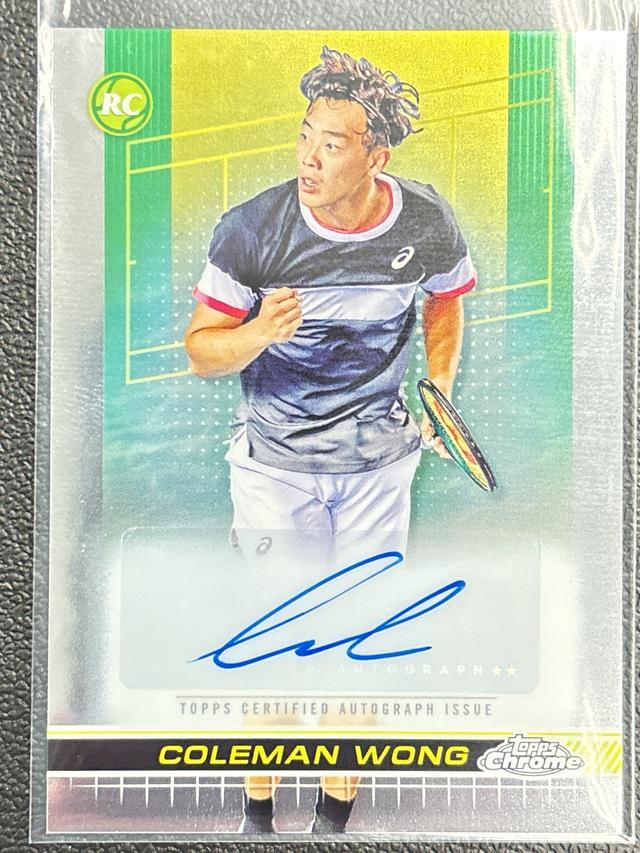 2024 Topps Chrome Tennis Coleman Wong Autographs #TCA-CWG