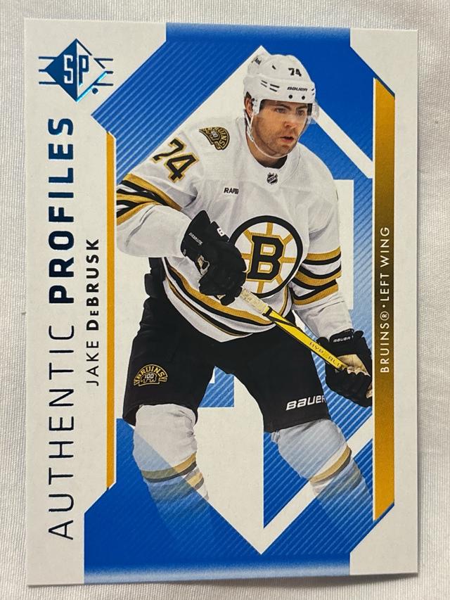 2023-24 Upper Deck SP Hockey Jake DeBrusk Authentic Profiles Blue #AP-19