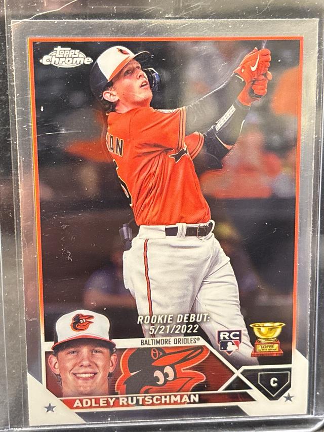 2023 Topps Chrome Update Series Adley Rutschman BASE Prism Refractor #USC1