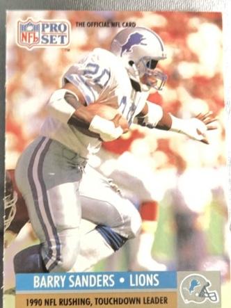 1991 Pro Set Football Barry Sanders ﻿Base Set #10