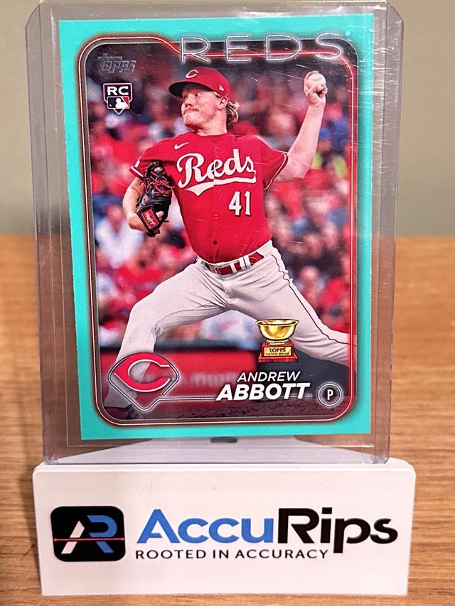 2024 Topps Series 1 Andrew Abbott BASE CARD SET Aqua #214