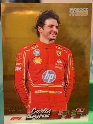 2024 Topps Paddock Pass Formula 1 Carlos Sainz F1 Chrome Refractors #4