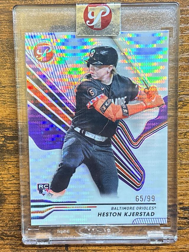 2024 Topps Pristine Heston Kjerstad Purple Pulsar /99 #26 Orioles Rookie RC