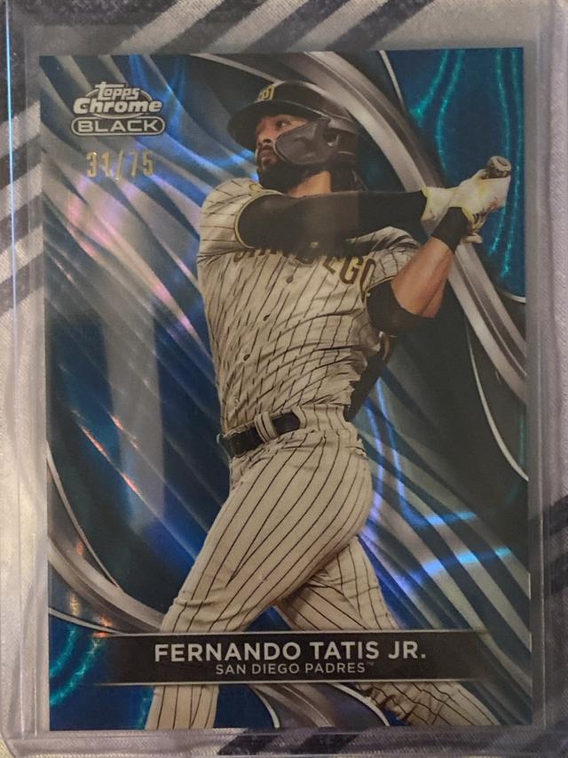 2024 Topps Chrome Black Fernando Tatis Jr. Blue Lava Refractors /75 #79