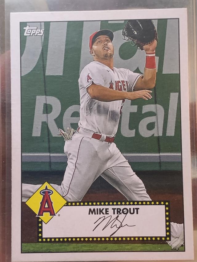 2021 Topps Series 1 Mike Trout TOPPS 1952 REDUX #T52-27