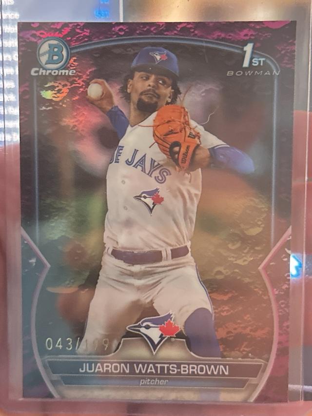 2023 Bowman Draft Juaron Watts-Brown Bowman Chrome #BDC-113